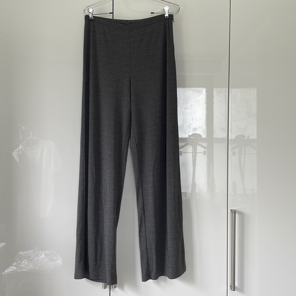 Ann Taylor Wide Leg Pants Color-Gray Size-8